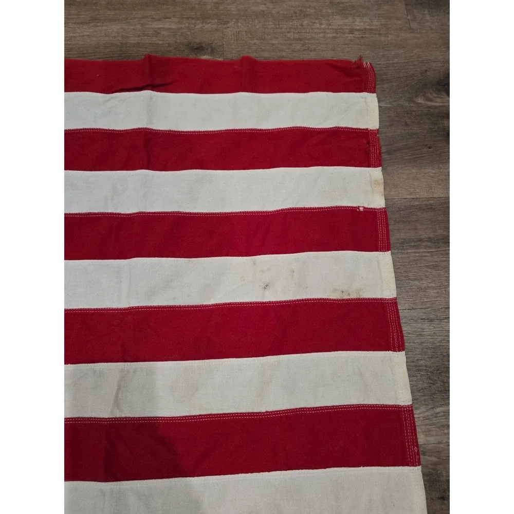 Vintage 3x5 Storm King Cotton American Flag – 50 Stars Sewn Stitched